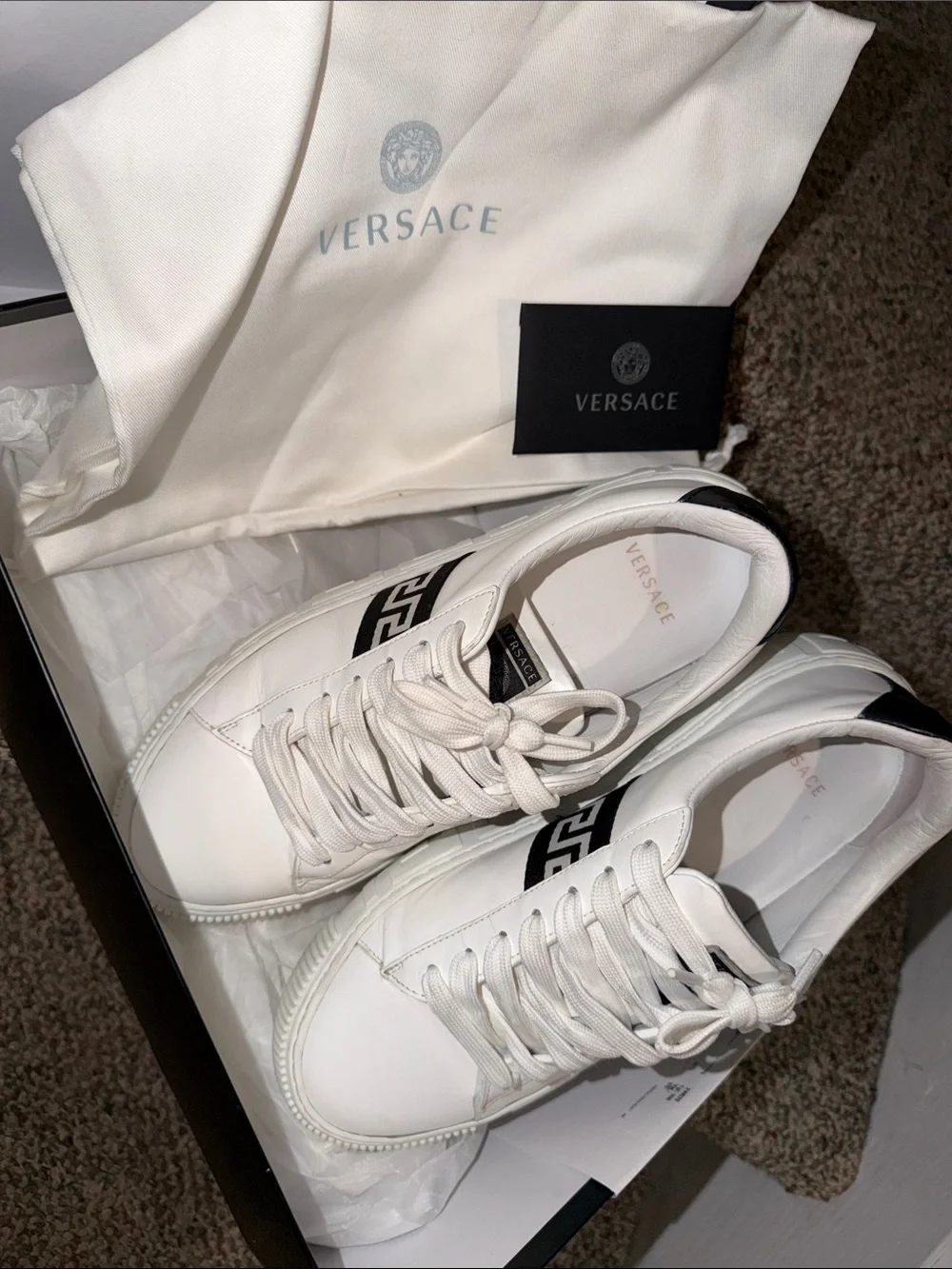 Versace sleek white